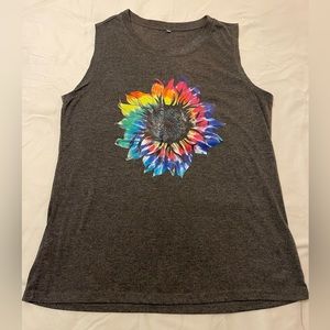 Sun flower tank top